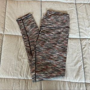 Multi colored athletic leggings
